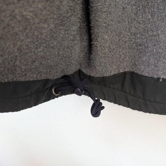 Vintage Abercrombie & Fitch Vest Mens L Green Nylon Fleece Lined Y2K - Picture 9 of 12